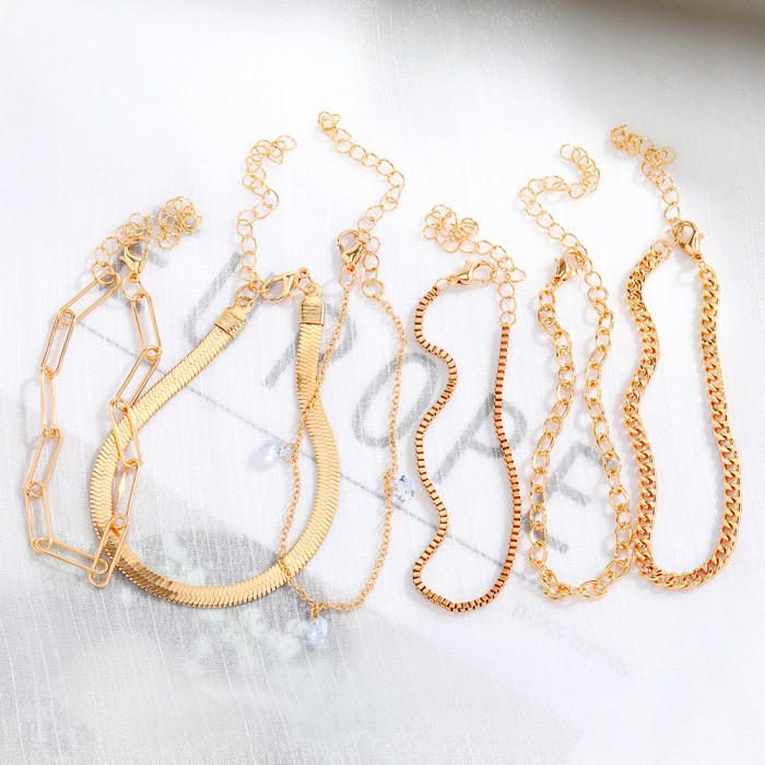 New 24-Piece Set Amazon Bestseller Style Hot-Selling Imitation Pearl Alloy Jewelry Set