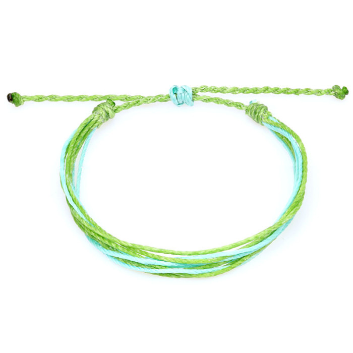 Hot Selling Wax Thread Woven Bracelet South American Wax Thread Bohemian Style Bracelet Personalized Tag Logo