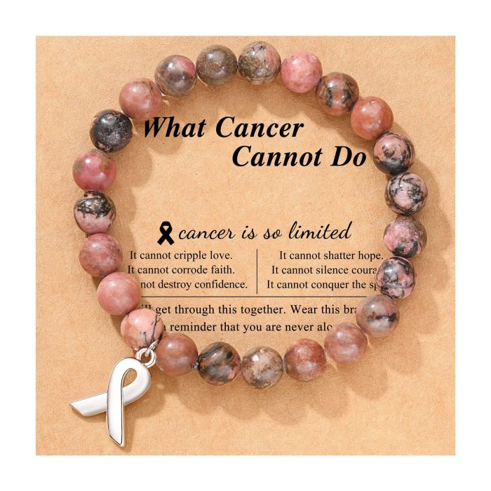 Cross-Border Jewelry Pink Zebra Stone Bead Bracelet Festival Gift for Men and Women Friendship Heart Bead Bracelet Wholesale Hot Item