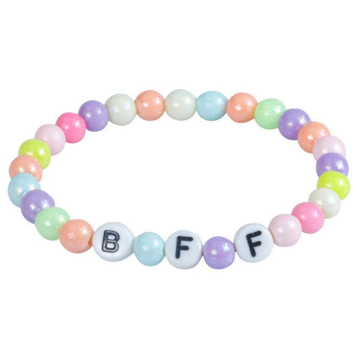 Children's Bracelet Heart Star Acrylic Candy Girl Dopamine Color Stone Bracelet Friend Gift Wholesale