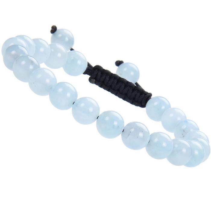 Cross-Border Hot-Selling Pink Quartz Amethyst Handmade Braided Bracelet Agate Adjustable Beaded Rope Jewelry