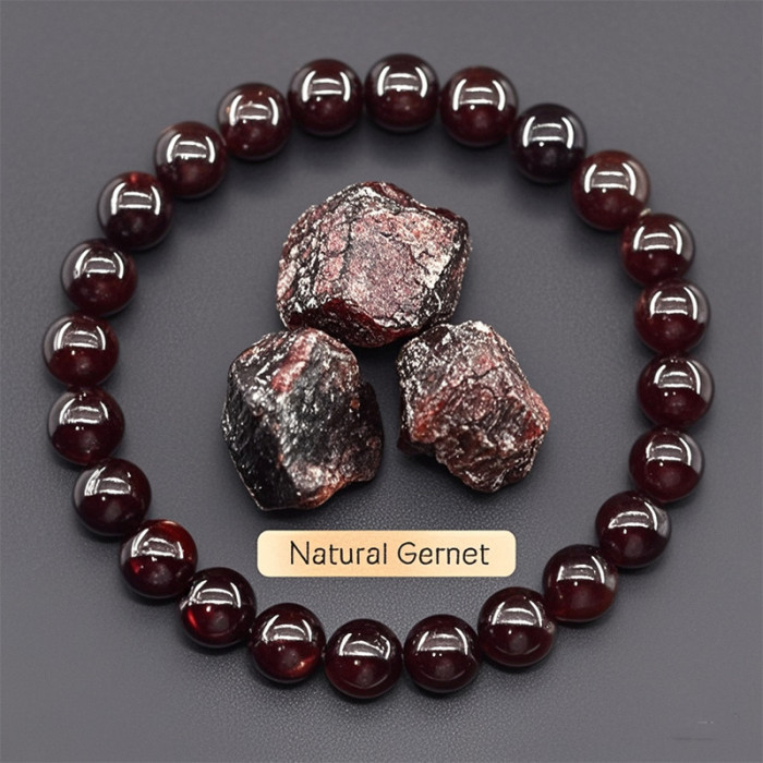 Cross-Border Hot Sale 8mm Sunstone Beaded Bracelet Jewelry Pink Quartz Tiger Eye Handmade Agate Crystal Bracelet Wholesale