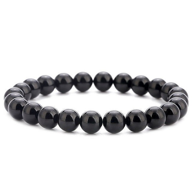 Natural Tiger Eye Stone Purple Pink Crystal Bracelet Fashion Obsidian Semi-Precious Stone Bracelet Cross-Border Trendy Jewelry Wholesale
