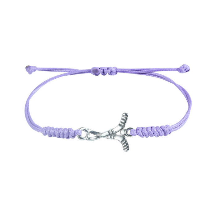 Cross-Border Hot-Selling Hand-Woven Baseball Football Basketball Volleyball Alloy Bracelet Source Factory In Stock