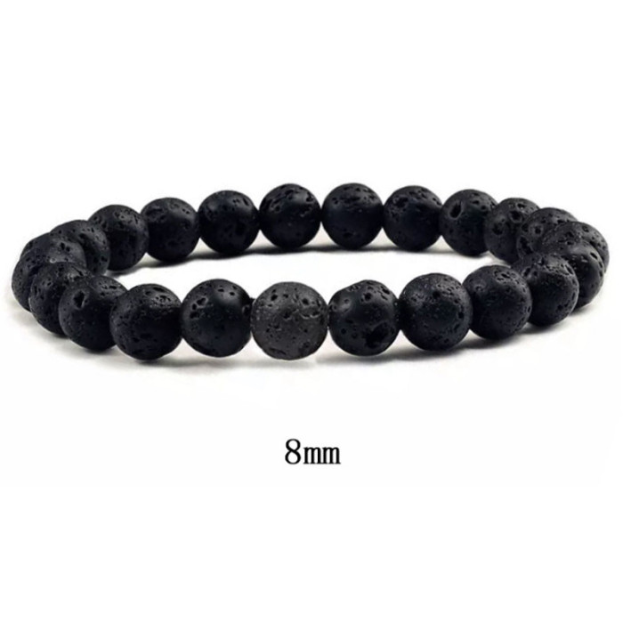 Cross-Border Hot Selling Seven Veins Alloy Jewelry Bracelet Colorful Volcanic Stone Turquoise Tiger Eye Yoga Woven Bracelet Bangle