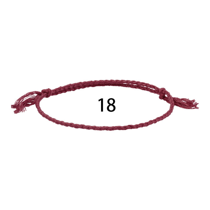 Amazon Hot-Selling Cotton Thread Woven Bracelet Bohemian Style Simple Versatile Bracelet Long-Term In-Stock Supply