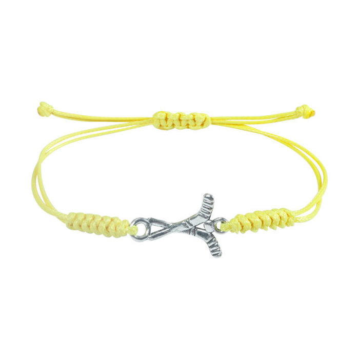 Cross-Border Hot-Selling Hand-Woven Baseball Football Basketball Volleyball Alloy Bracelet Source Factory In Stock