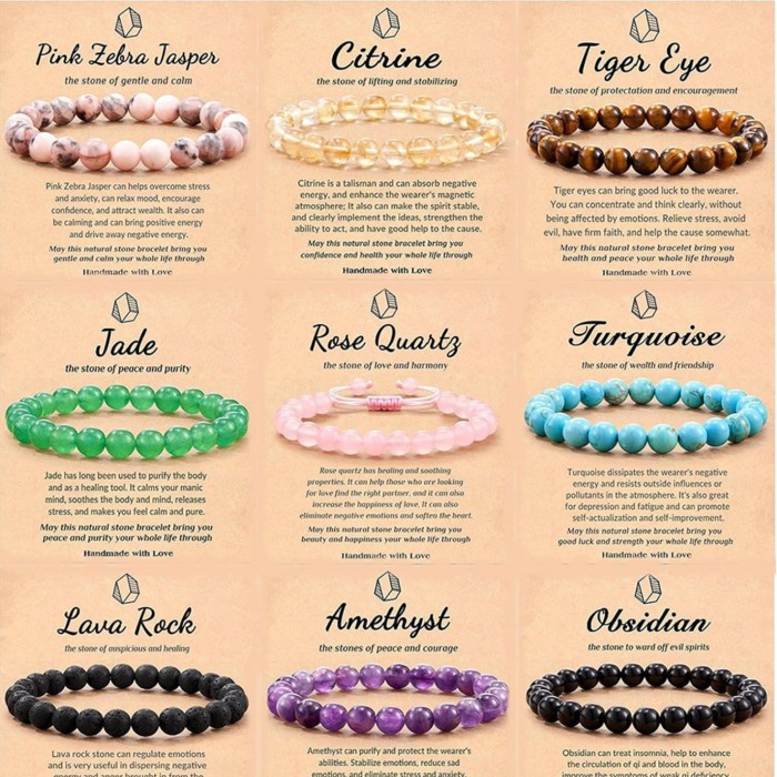 Cross-Border Hot-Selling Tiger Eye Stone Pink Zebra Beaded Elastic Cord Bracelet Crystal Agate Tiger Eye Stone Wholesale Bracelet Jewelry