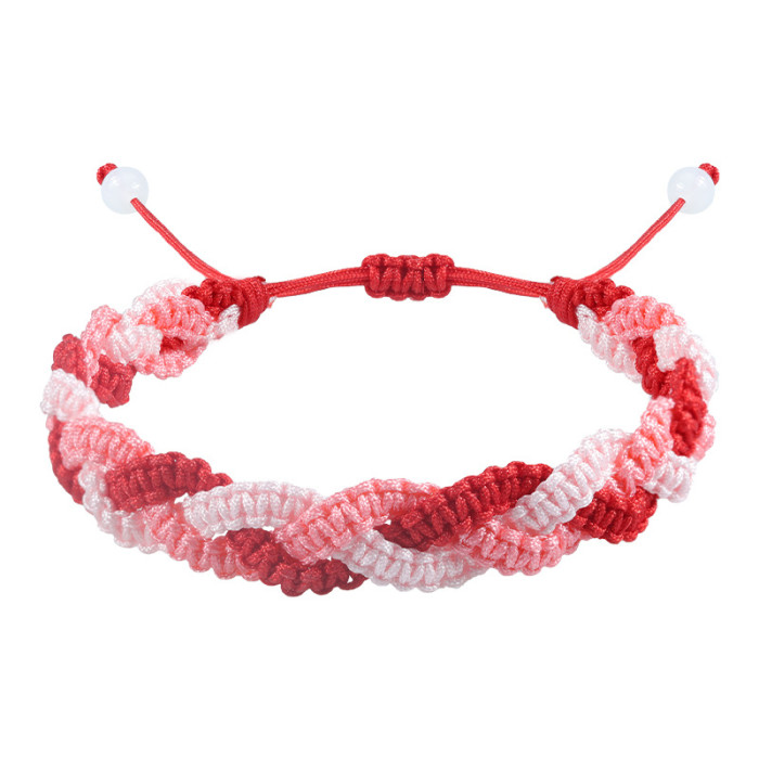 Hot Sale New Bohemian Style Woven Bracelet Macaron Color Block Multi-layer Bracelet in Stock