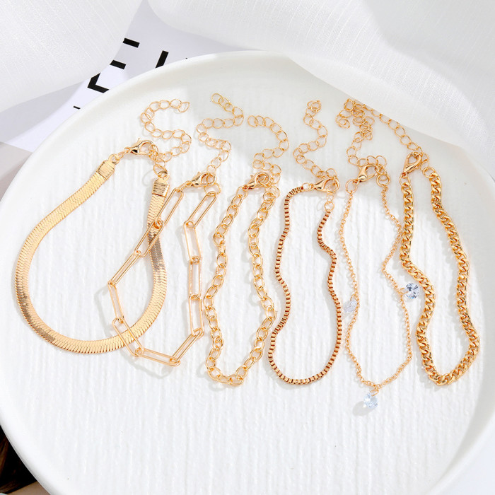 New 24-Piece Set Amazon Bestseller Style Hot-Selling Imitation Pearl Alloy Jewelry Set
