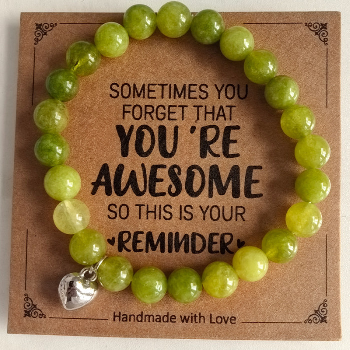 Cross-Border Jewelry Pink Zebra Stone Bead Bracelet Festival Gift for Men and Women Friendship Heart Bead Bracelet Wholesale Hot Item
