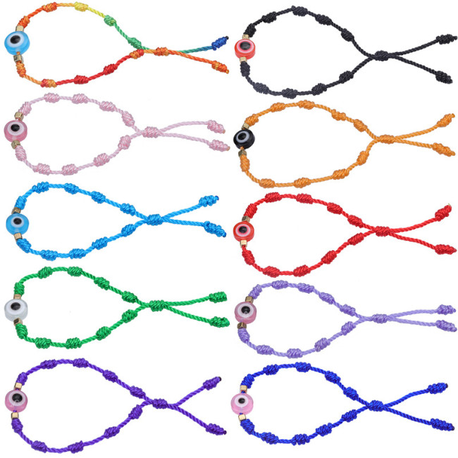 European and American Hot-Selling Family Couple Amulet Evil Eye Lucky Bracelet Manufacturer Long-Term Large Stock Bracelets