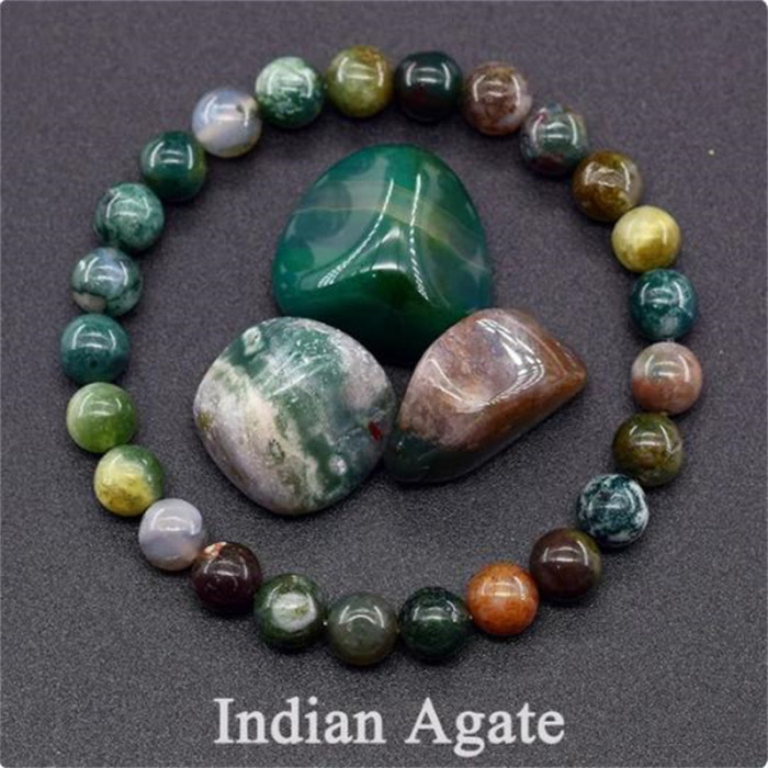 Amazon TEMU Amethyst Tiger Eye Stretch Bracelet Rose Quartz Agate Mixed Color Beads Bracelet WISH Hot Item