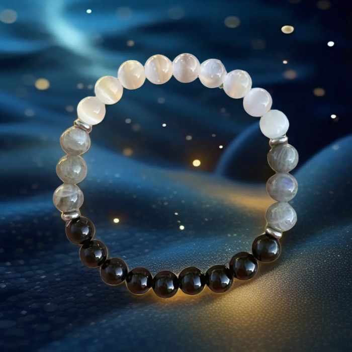 Cross-Border New Product Unisex White Turquoise Volcanic Stone Bracelet Women's Fashion Beaded Bracelet Wholesale AliExpress Hot Item