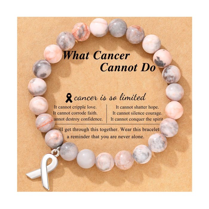 Cross-Border Jewelry Pink Zebra Stone Bead Bracelet Festival Gift for Men and Women Friendship Heart Bead Bracelet Wholesale Hot Item