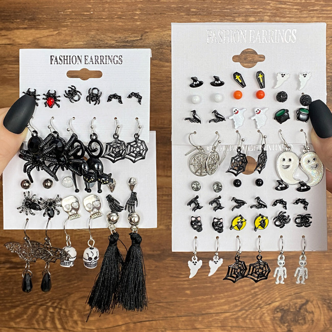 Halloween Earrings European Horror Funny Halloween Earrings Funny Pumpkin Earrings Halloween Party Supplies