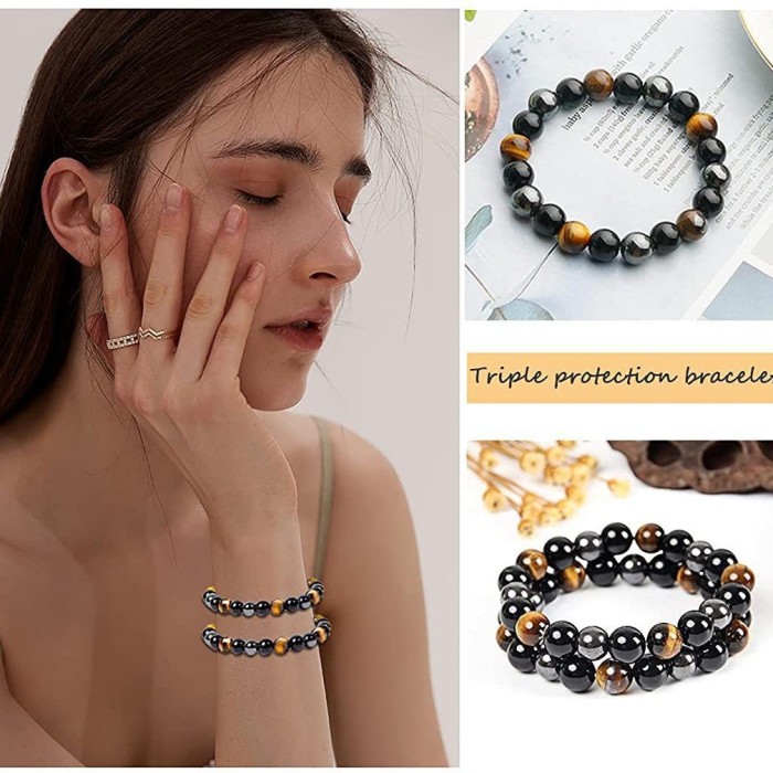 European and American Cross-Border New Tiger Eye Stone Bracelet Natural Stone Bracelet 6mm 8mm 10mm Jewelry Hand Accessories Bracelet Jewelry