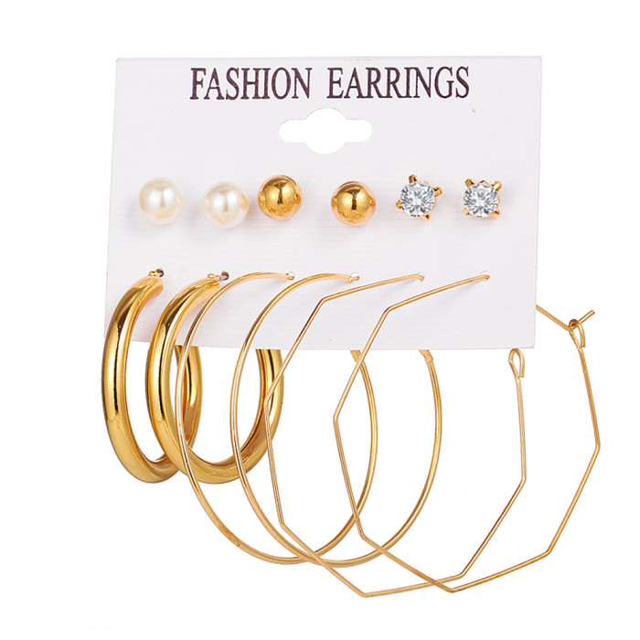 Korean Jewelry AliExpress Bohemian Style English Letter Retro Butterfly Woven Round Set Earrings, Jewelry Sets