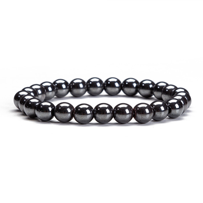 New Arrival Agate Pink Crystal Aquamarine Beaded Bracelet Tiger Eye Elastic Bracelet Amazon Foreign Trade Jewelry