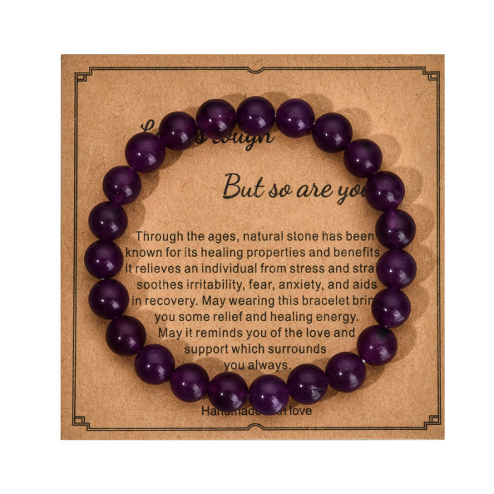 AliExpress European and American Colorful Gemstone African Tiger Eye Handmade Single Circle Bracelet Red Stone Crystal Jewelry Wholesale