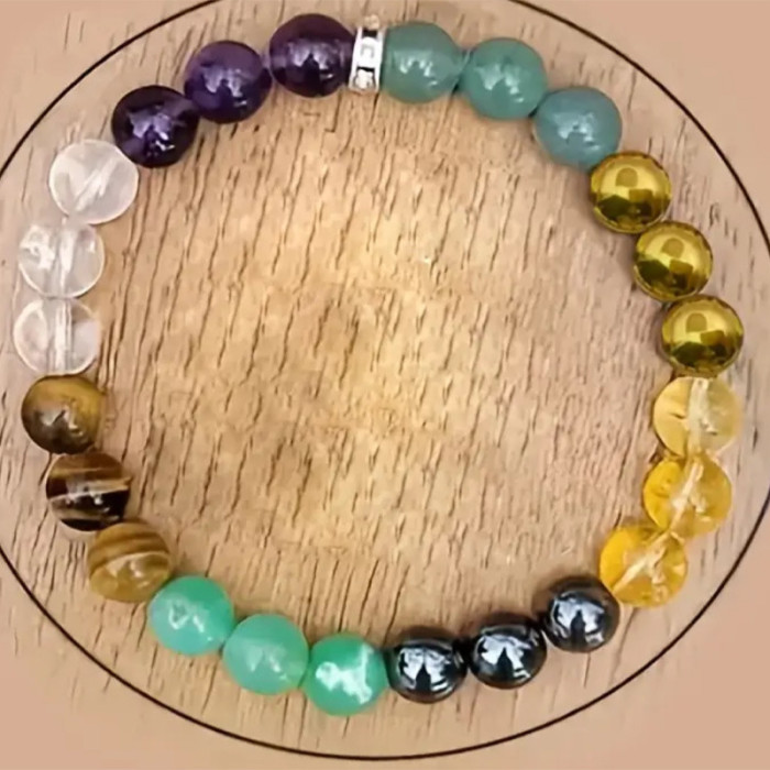 Irregular Black Gallstone Bracelet Domineering Gift for Boyfriend Map Flame Stone Tiger Eye Stone Bracelet Couple Jewelry Hot Item