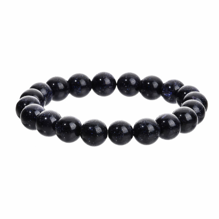 New Cross-Border 10MM Indian Agate Red Wood Grain Bracelet Wholesale Beaded Agate Colorful Crystal Bracelet Cross-Border