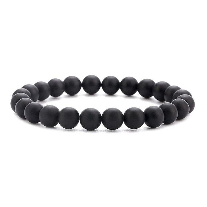 Amazon European and American 8MM Agate Tiger Eye Stone Handmade Beaded Bracelet Set Hematite Bracelet Export