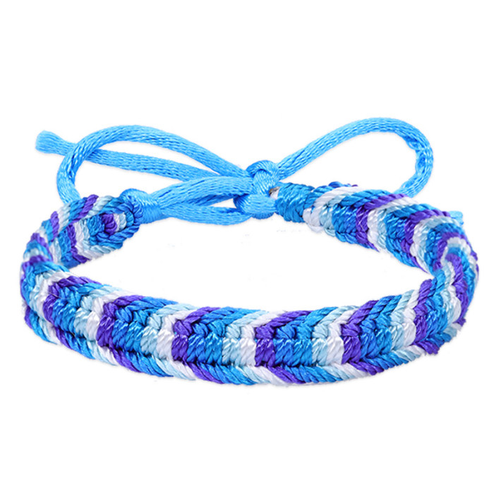 Hot Selling Colorful Woven Bracelet Bohemian Style Rainbow Hand Rope Handmade Friendship Bracelet