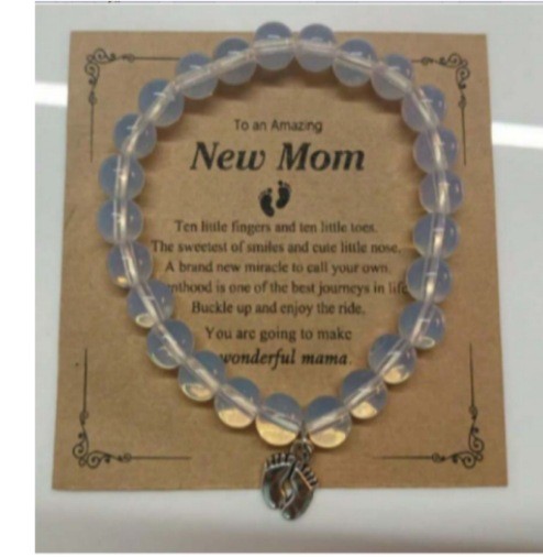 Cross-Border Hot-Selling Women's Friendship Bracelet Pink Zebra Red Vein Stone Purple Agate Beaded Anklet Bracelet Lapis Lazuli Bracelet