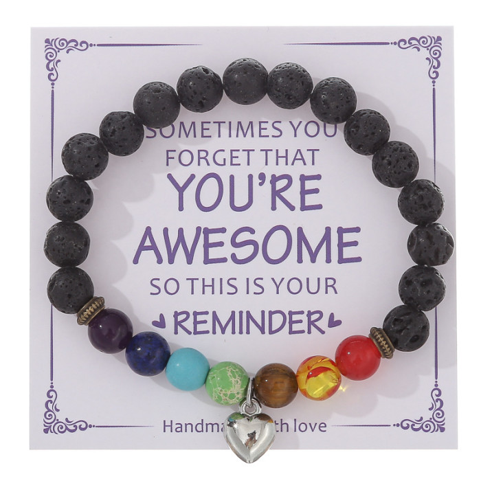 New Purple Striped Agate Bracelet Pink Crystal Morganite Beaded Bracelet for Men and Women Friendship Heart Beaded Jewelry Amazon