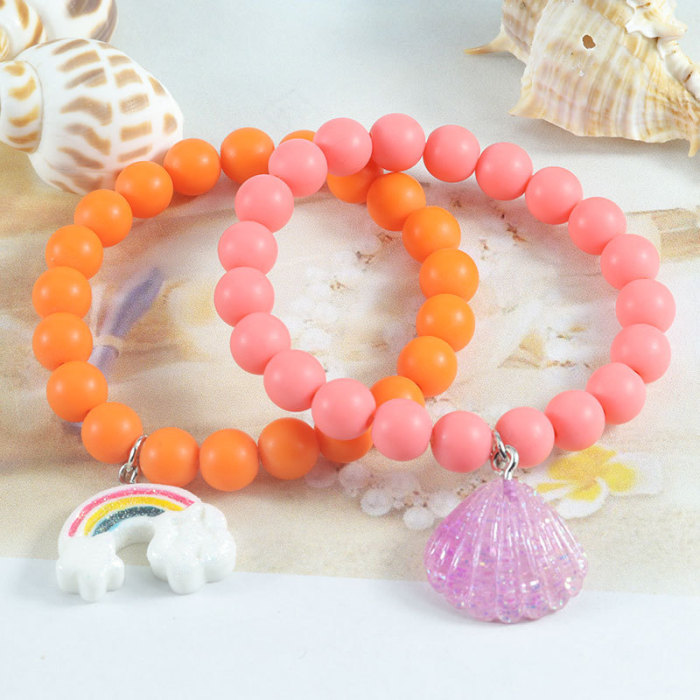 Amazon Hot New Product Children's Beaded Bracelet Unicorn Colorful Beaded Bracelet Children's Jewelry Children's Bracelet