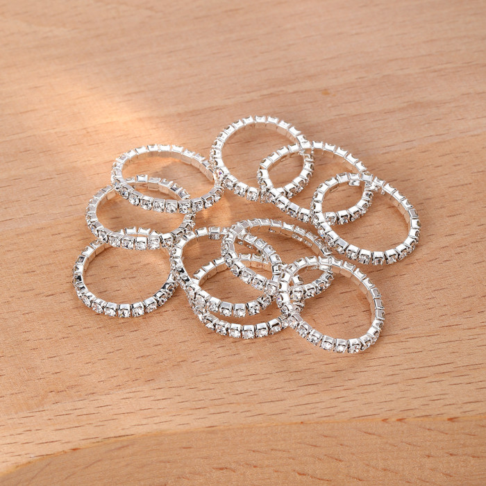 Joint Toe Rings Fashionable Personality Geometric Women's Outdoor Beach Open Toe Rings 10-Piece Set for Women