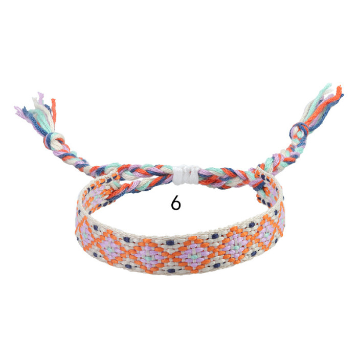Hot-Selling Woven Bracelet Nepal Ethnic Style Lucky Friendship Bracelet New Colorful Woven Bracelet in Stock
