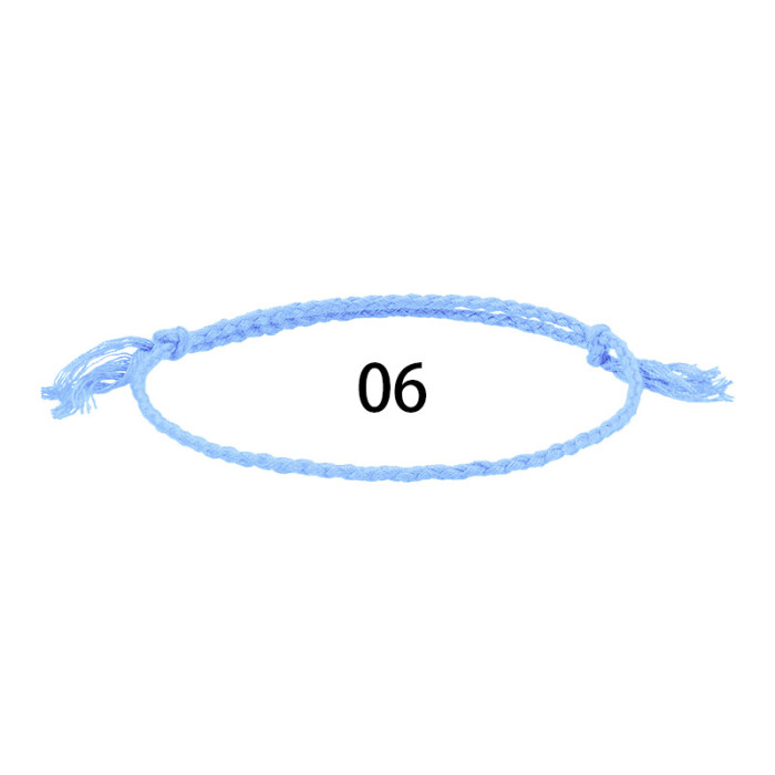 Amazon Hot-Selling Cotton Thread Woven Bracelet Bohemian Style Simple Versatile Bracelet Long-Term In-Stock Supply