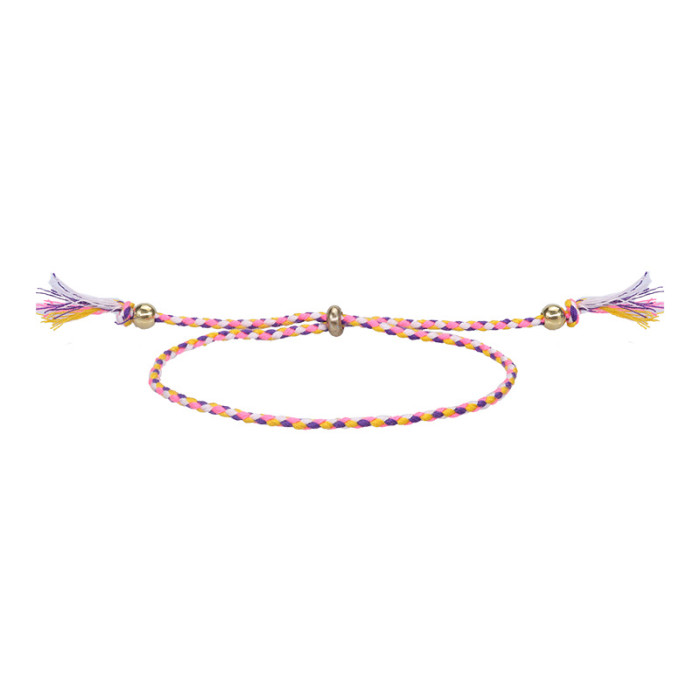 Cross-Border Hot-Selling Bracelet Woven Rope Couple Bracelet Men and Women Cultural Play Accessories Ethnic Tibetan Style Cotton Rope Copper Beads Tassel