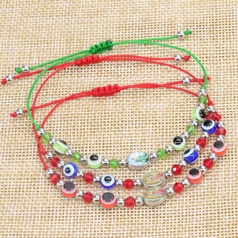 Cross-Border New St. Benedict St. Jude Devil's Eye Beaded Bracelet Lucky Amulet Manufacturer In Stock