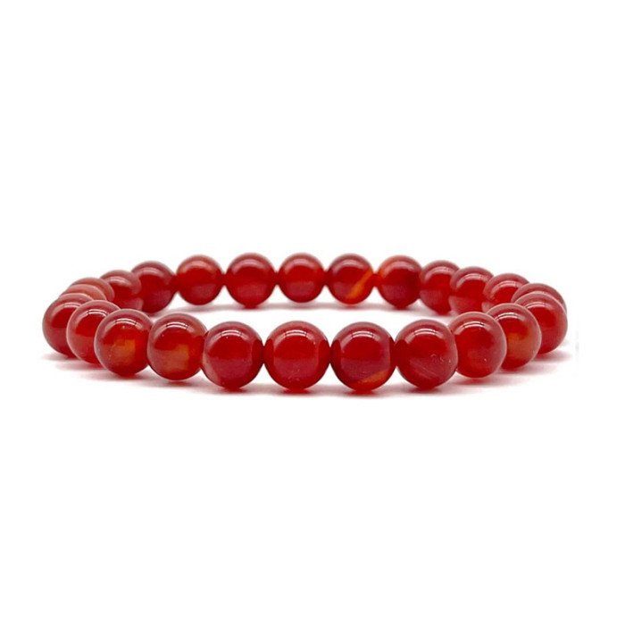 Amazon Hot Selling 8mm Cat's Eye Stone Pink Amethyst Bead Bracelet for Women Elastic Cord Agate Stone Bead Bracelet Wholesale
