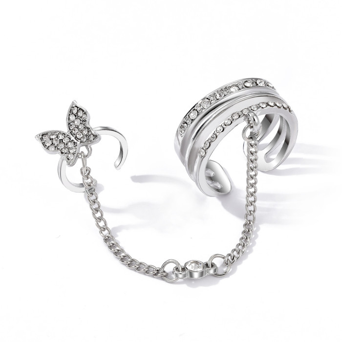 Amazon 21-Piece Pearl Jewelry Set High-End Multi-Layer Butterfly Necklace Heart Ring
