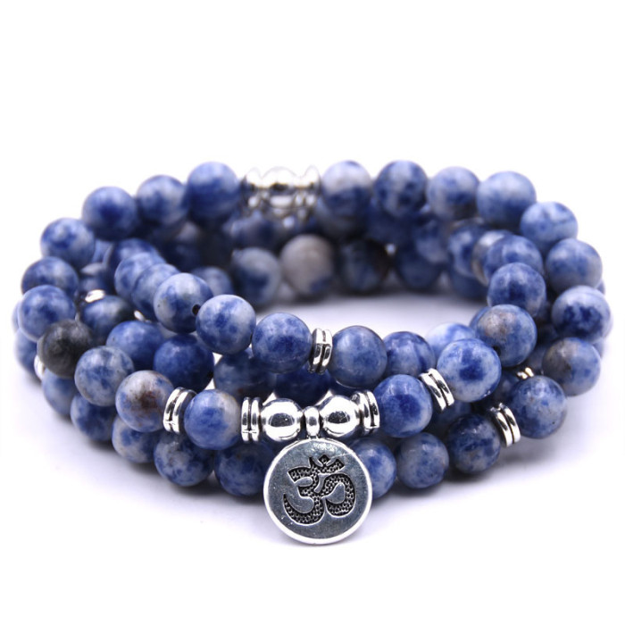 Amazon Cross-Border Hot Sale Natural Stone Bracelet Men's Versatile Volcanic Stone Bracelet Women's Niche Accessories Cultural Play Jewelry