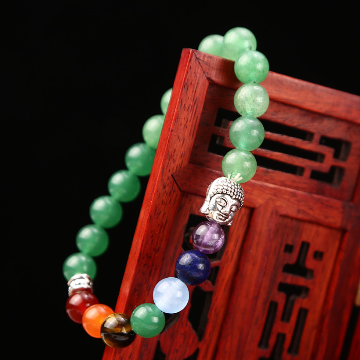 Cross-Border Tiger Eye Stone 8mm Green Aventurine Red Agate Bracelet 3-Piece Set Hand String Jewelry Beads Wholesale