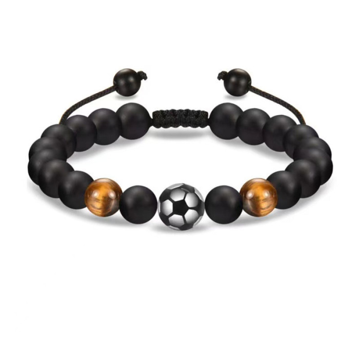 Cross-Border Tiger Eye Stone 8mm Green Aventurine Red Agate Bracelet 3-Piece Set Hand String Jewelry Beads Wholesale