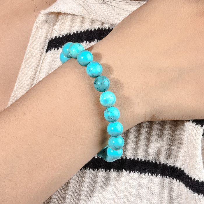 New Cross-Border 10MM Indian Agate Red Wood Grain Bracelet Wholesale Beaded Agate Colorful Crystal Bracelet Cross-Border