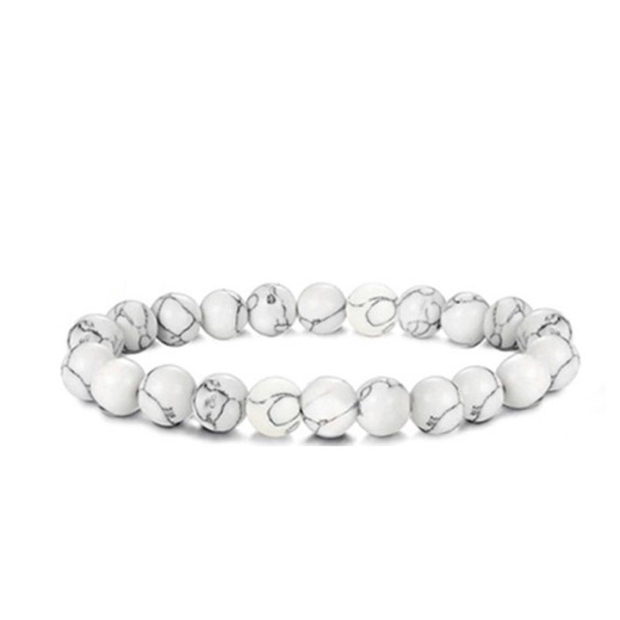 Cross-Border E-commerce Hot-Selling Jewelry Fashion 8mm Lava Stone Bracelet Lion Beaded Bracelet New Product Launch