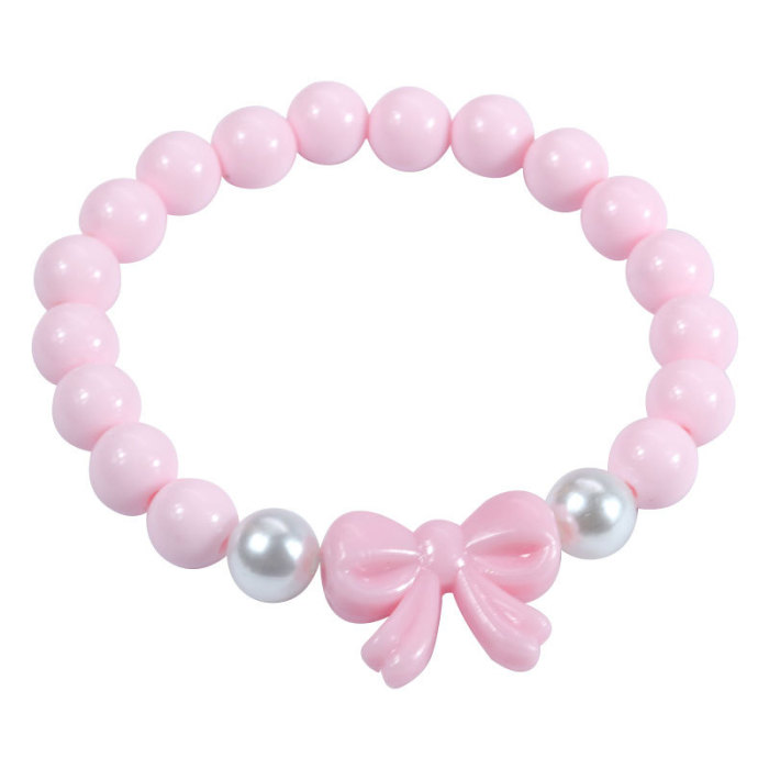 Children's Bracelet Heart Star Acrylic Candy Girl Dopamine Color Stone Bracelet Friend Gift Wholesale