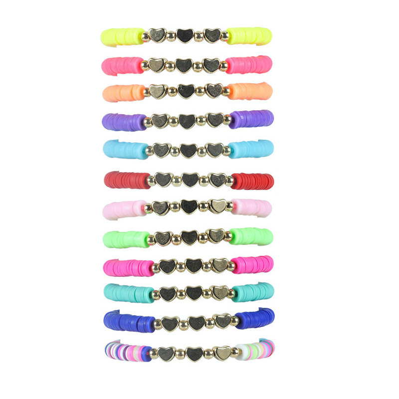 Soft Clay Letter Bracelet Taylor Friendship CHEER Bracelet Youth Team Cheerleading USA Champion Custom Bracelet