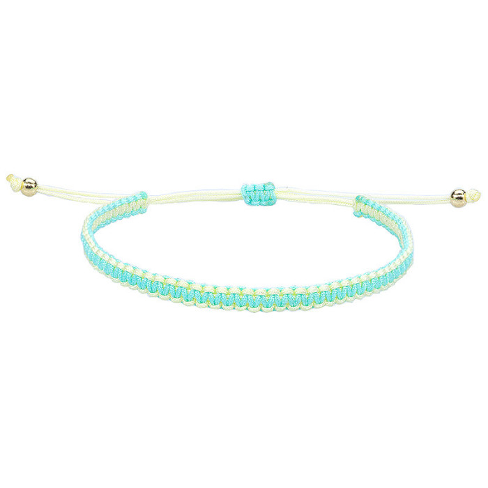 Amazon Hot Sale Hand Weaving Bracelet Flat Knot Friendship Carrying Strap Spot Multi-Color Optional