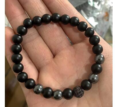 Cross-Border Hot Selling Seven Veins Alloy Jewelry Bracelet Colorful Volcanic Stone Turquoise Tiger Eye Yoga Woven Bracelet Bangle
