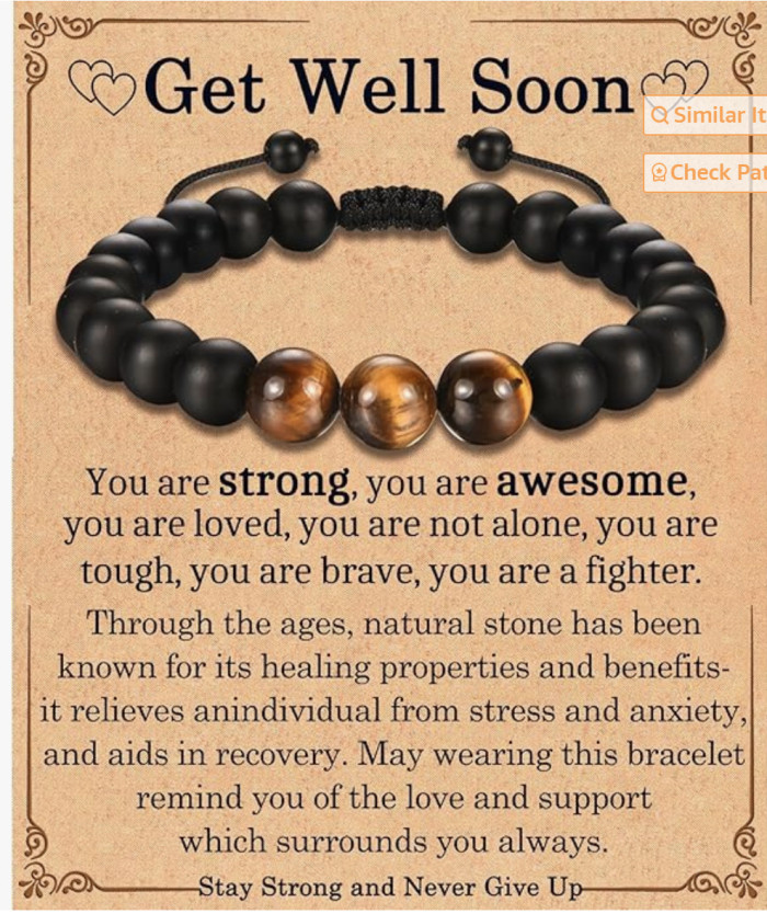New Handmade Woven Bracelet for Son Husband Boyfriend Tiger Eye Stone Black Matte Bracelet Amazon Bestseller
