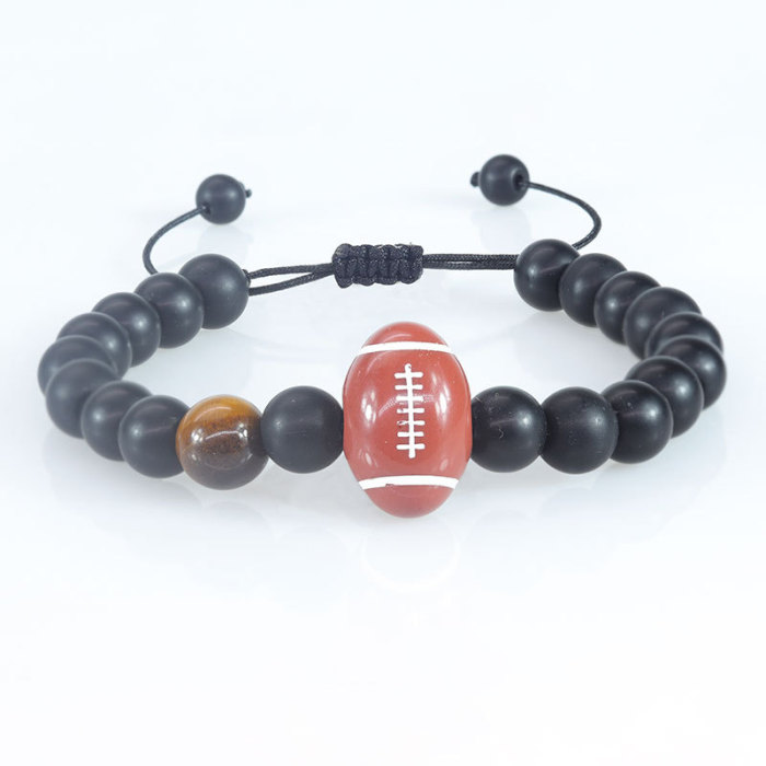 Amazon Cross-Border Hot Sale Charming Men's Bracelet Matte Couple Various Ball Accessories In Stock Wholesale