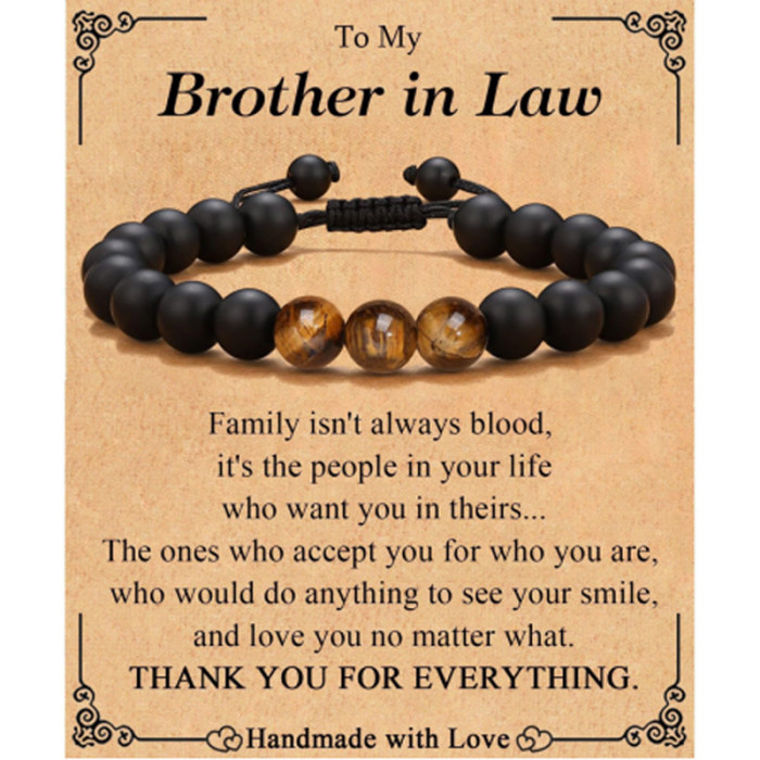 Cross-Border Hot-Selling Men's Fashion Braided Bracelet Obsidian Matte Tiger Eye Stone Volcanic Stone Beaded Pink Zebra Bracelet